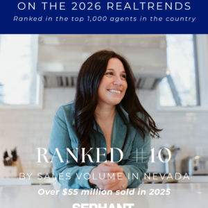 Amie named #10 Agent in Nevada & in the top 1,000 agents in the United States